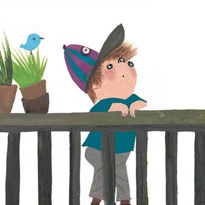 Illustrazione dal racconto Pluk e il Grangrattacielo di Annie M.G. Schmidt